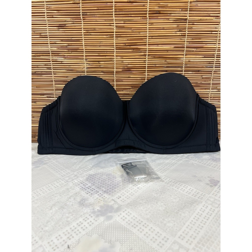 Unbranded Women's Black Underwire Bra With Removable Straps US 44D Ultrasoft
